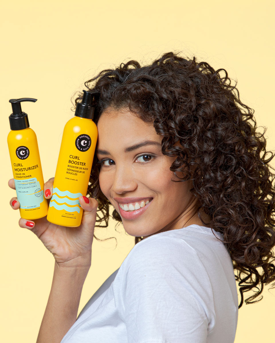 COCUNAT, Coffret Curls Care & Nutrition, Soins des cheveux bouclés selon  la Méthode Curly Girl: Nettoyage, hydratation, nutrition et définition